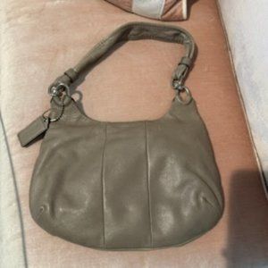 Coach Gray Leather Bag